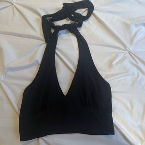 black halter top